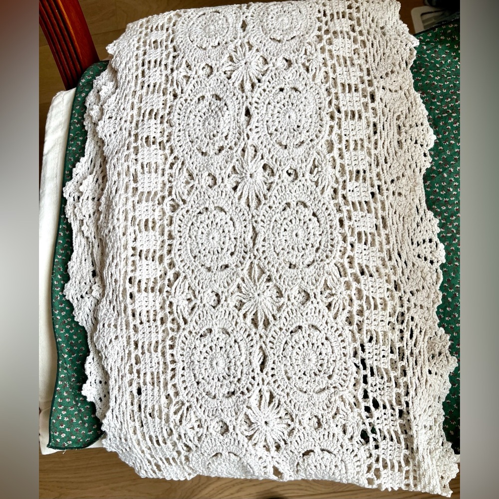 Handmade Crochet Lace Table Runner - Picture 5 of 5